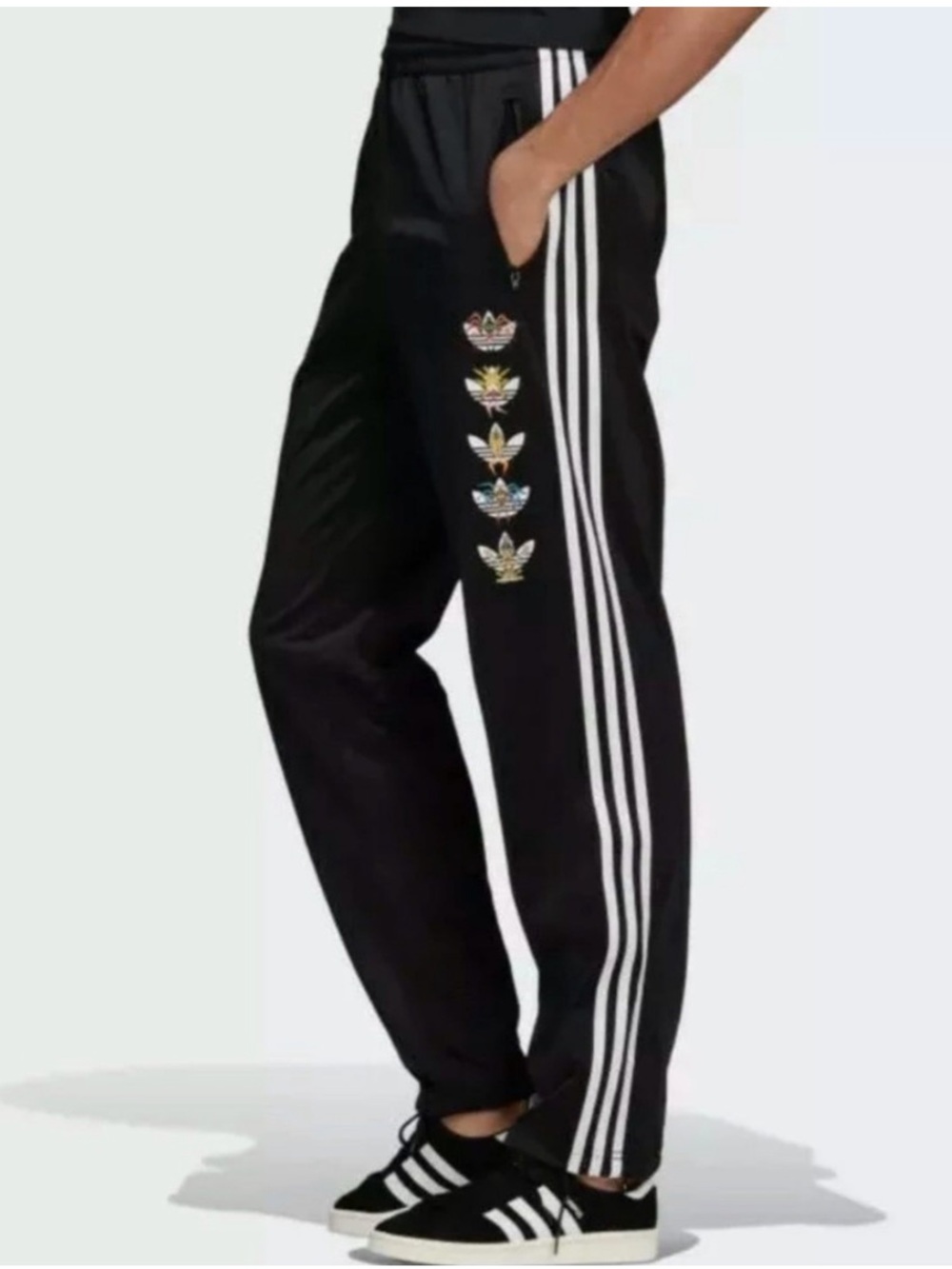 Adidas x Keiichi Tanaami Black Track Pants Zip Cuff Sweatpants Men's Small S